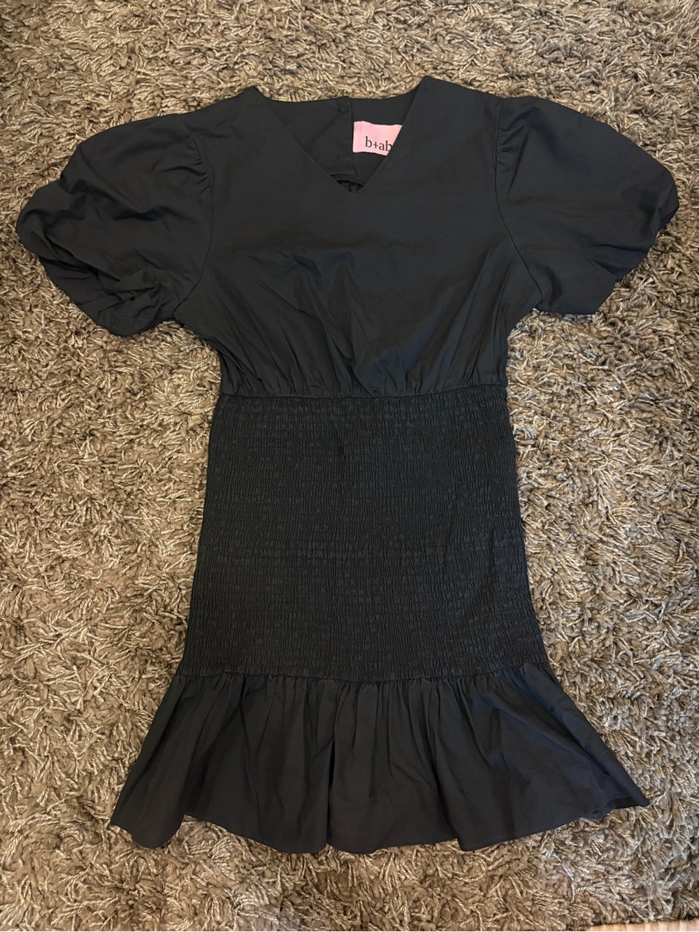 b+ab black mini dress